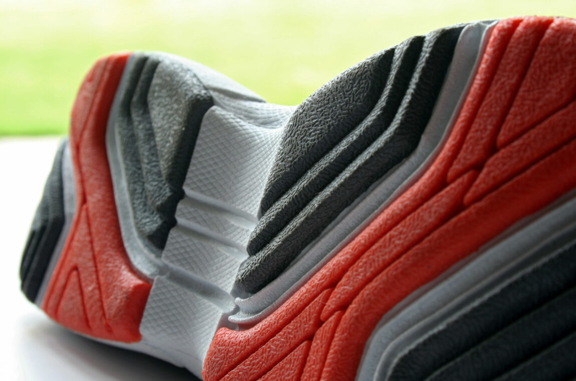 Plastic sole of a sports shoe